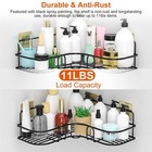 2pcs Shower Caddy Shelf Bathroom Corner Anti-rust Storage Holder Organizer Rack