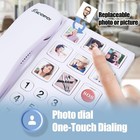 Big Button Phone For Seniors  Corded Landline Telephone With Handsfree Function