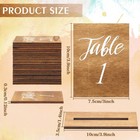 30 Pack 3 9x5 9 Inch Wooden Wedding Table Numbers 1-30 With Base Rustic Decor