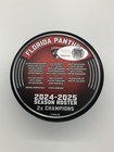 Florida Panthers Gustav Forsling Signed 25    Sc Champions Puck Jsa Witness Coa