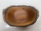 Wooden Carved Bowl Dish Apricot Wood New Zealand Hand Made Lance Fahey Estate Pc