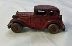 Ac Williams Hubley Cast Iron Car - Red - Cast Iron Toy Car Antique - Approx 3 5   