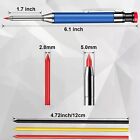 2x Long Nose Deep Hole Mechanical Woodworking Carpenter Pencils With 18 Refills