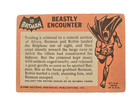 1966 Topps Batman  black Bat Logo   50  beastly Encounter 