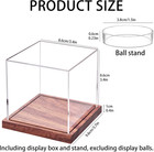 Baseball Display Case  No Assembly Required Clear Cube Tennis Ball Holder With S