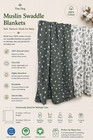 Muslin Swaddle Blankets For Newborn  100  Cotton  2 Pack