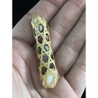 Japanese Chopstick Rest Holder Hashioki Japan Shirataki Jacago Bamboo Stones Vtg