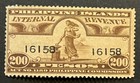 Travelstamps  Philippines Internal Revenue Stamps 200 Peso Mint Mnh Og