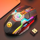 Rechargeable Wireless Mouse Silent  Ergonomic Optical Gaming Office Computer