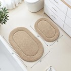 Homeideas Bathroom Rugs Sets 2 Piece  Soft Bathroom Mats And Absorbent Microfibe