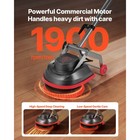 Uimoso Floor Scrubber Machine With Pads And Brushes For Cleaning And Polishing