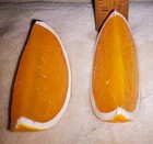 Lifelike Oranges Realistic Artificial Fake Kitchen Decor 3 Half   9 Slices