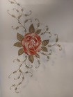 Vintage Set 2 Embroidered Floral Table Runner Dresser 16 34