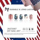4th Of July Press On Nails Medium Square  Bald Eagle Fake Nails Id Nails15