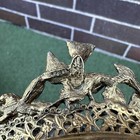 Vintage Matson Ormolu Gold Vanity Perfume Tray Mirrored Birds Dogwood Flower