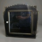 Art Deco Counter Top Display Case Wood Glass Apothecary Barber Shop Med Cabinet 