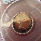 1954 South Africa 6 Pence Pcgs Pr67 Toning
