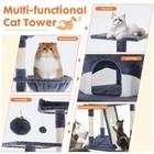 Edx 79  Cat Tree Tower Multi-level Cat Condo Scratching Post Dark Blue