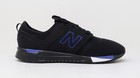New Balance 247 Big Kids Running Shoes Sneakers Kl247t2g - Black blue