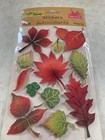 Adhesive Colorful Thick Fall Leaf Shapes Fall Leaves Various Sizes 3d 11pcs  3