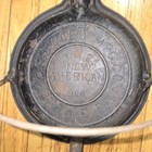 Vintage Antique Griswold New American Cast Iron Waffle-with Base