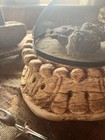 Primitive Early Wooden Pedestal With Old Shoo Fly Ooak Old Cabin Goods