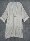 Vintage Pant Set Womens 8 Kimono Floral Lace Patchwork Lagenlook Wide Leg Boho