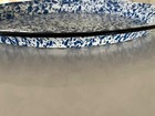 Vtg Blue Graniteware Spatter Platter-preowned