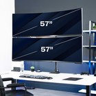 Vivo Dual Vertically Stacked Ultra-wide Monitor Desk Mount For Up To 57  Screens