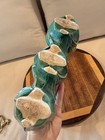 Vintage 1951 Brush-mccoy Triple Tulip Art Pottery Planter      Green Euc