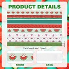  Watermelon Grosgrain Ribbons 8 Pack - 3 8 Inch Summer Theme Watermelon-3 8 