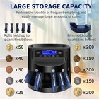 Automatic Coin Sorter   Counter Lcd Display Anti-jam 270 Coins min Machine