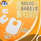 Mt Products White Disposable Plastic Clip And Bread Bag Clips - Pack Of 100