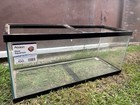 Aqueon 75 Gal Glass Rectangle Aquarium Tank Only W  Black Frame