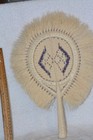 Fans  Vintage Mexican Hand Stitched Fan