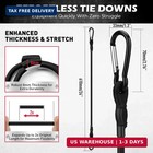5-piece 24 Inch Bungee Cords With Carabiner Hooks  Heavy Duty Rubber Elastic Tie