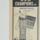 Louisville Slugger Junior Golf Club Vintage Print Ad 1969 Pete Rose Yastrzemski