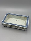 Antique 19th C  Chinese Qing Dynasty Blue And White Porcelain  Planter 9  
