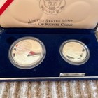 1993 S Bill Of Rights Commemorative Proof Silver  1 Half Dollar 2 Coin Set
