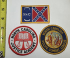 Lot Of 3 Justice Academy Police Combat League Nc Police Patch North Carolina