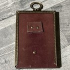 Vtg  Golden Metal Dainty Filigree Accents Tabletop Shelf Photo Picture Frame W7