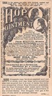 Hop Pill Co  New London  Ct   Adv  Bookmark Trade Card For Their Ointment  1887