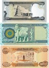 Iraq Set 250 - 500 - 1000 Dinars  2003 2018  Uncirculated 3 Note Set