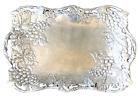 Huge Vintage Signed Arthur Court 1998 Serving Tray Grape Leaves Platter  Handles