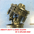 Series 6 Pto Shaft Heavy Duty 4 Disc Slip Clutch W-1 3 8  6 Spline Both Ends
