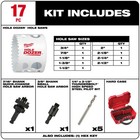 Milwaukee  Hole Dozer Bi-metal Hole Saw Kit - 17pc  Included  qty   17 Model 