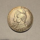 1901 Prussia Germany 5 Mark 200th Anniversary Of Kingdom Willhelm Ii Toning