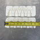 Vintage J 593 Ceramic Slip Casting Mold 4 Small Bell Christmas Ornaments