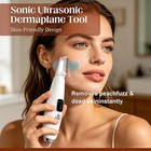 Sonic Dermaplane Razor For Women Face 12 Refill Blades 3 Speeds Led With Stand