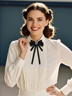 Bow Tie For Women Clip On Womens Tie Pre Tied Adjustable Western Tie For Uniform